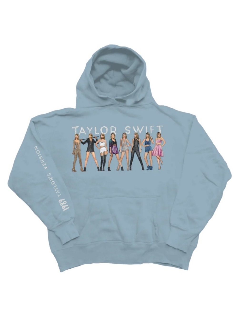 Taylor Swift 1989 Taylor’s Version Eras Tour Light Blue Graphic Hoodie Size 2XL